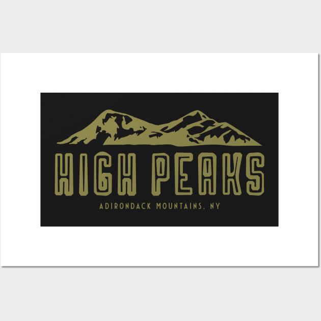 High Peaks Adirondack Mountains Wall Art by directdesign